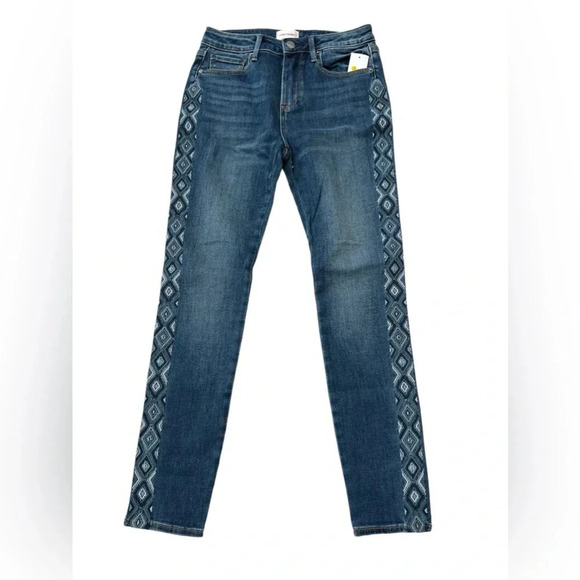 NWT DRIFTWOOD Jackie High Rise Embroidered Jeans - Picture 1 of 5